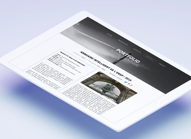 Ipad site web
