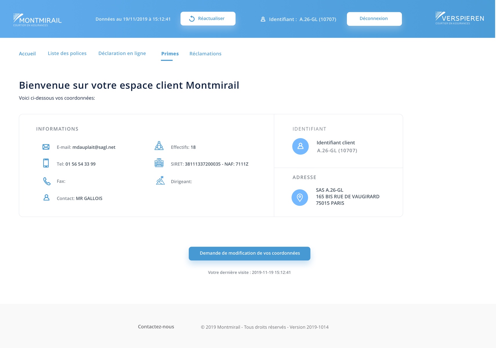 Extranet accueil