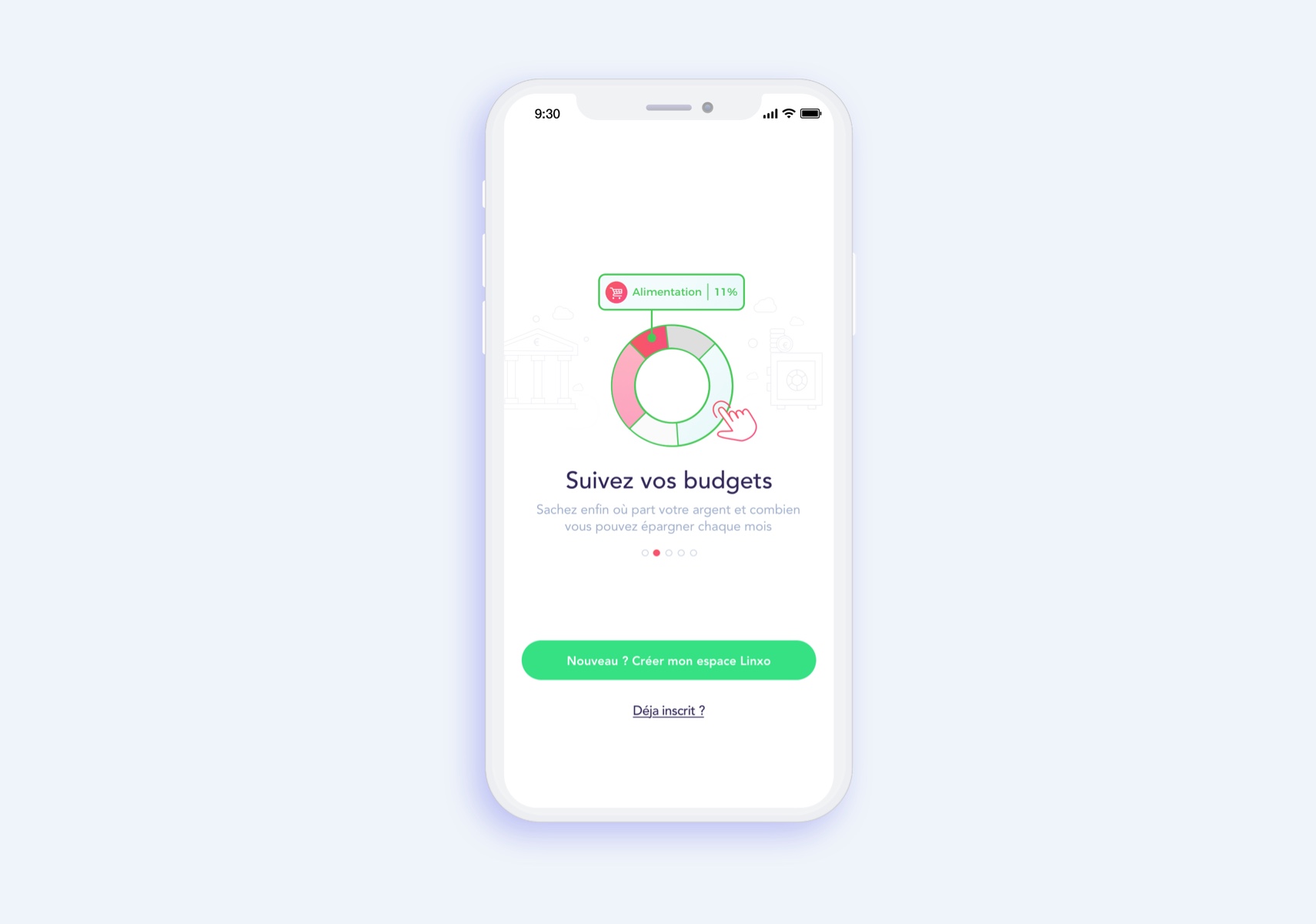 Linxo onboarding