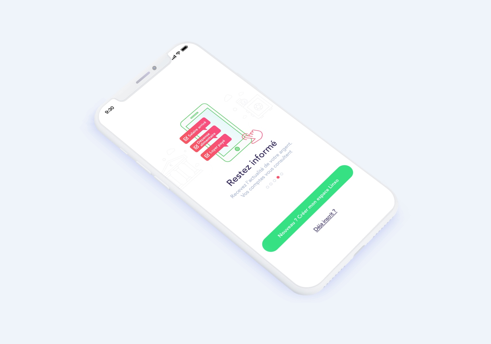 Linxo onboarding